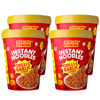 Chilli & Garlic Cup Noodles (Pack of 4)