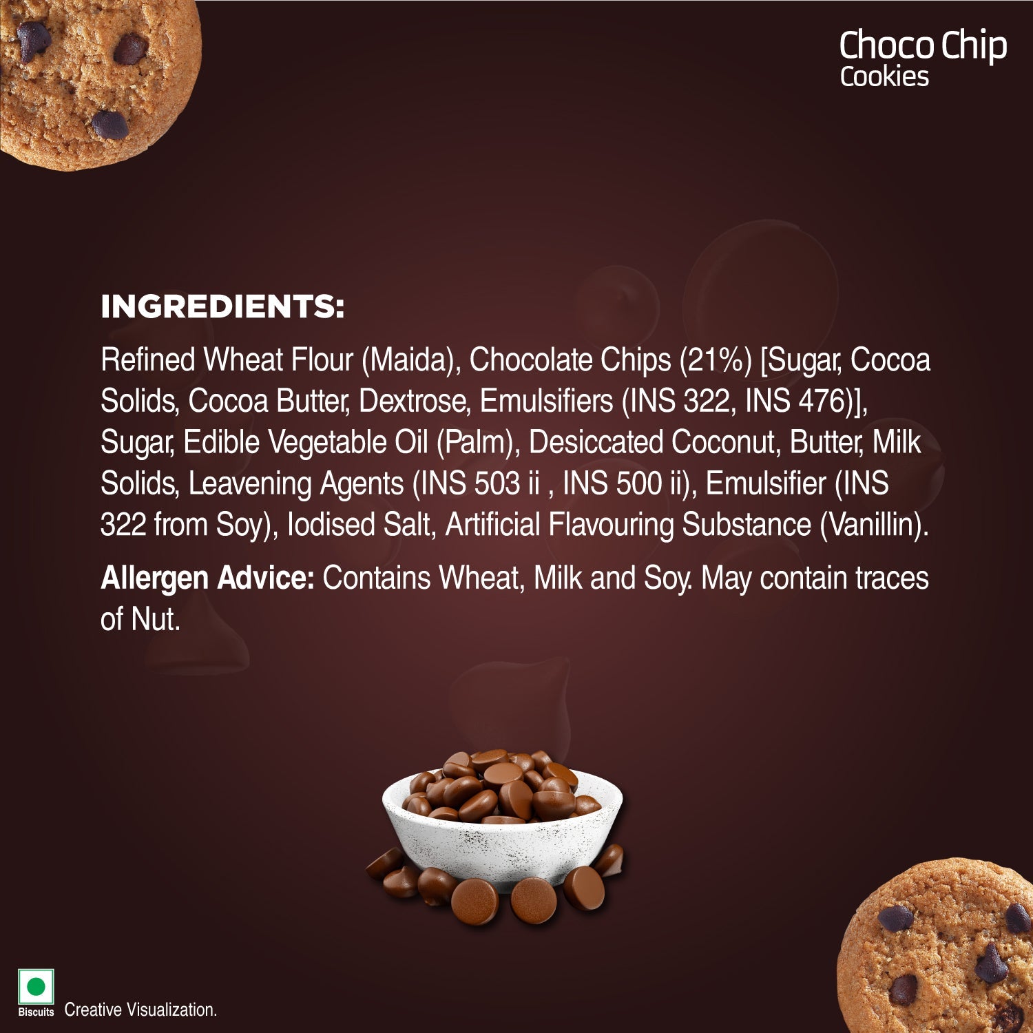 Unibic Choco Chip Cookies, 300g