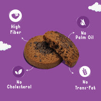 Chocolate Protein Cookies Made with Whole wheat Atta and Butter - 80gms