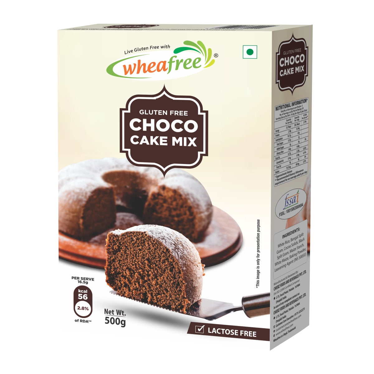 Gluten Free Choco Cake Mix - 500g