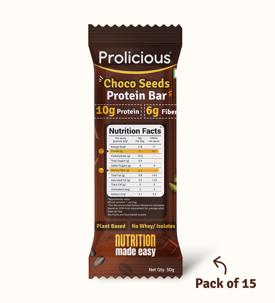 Choco Seeds Protein Bar | 50g