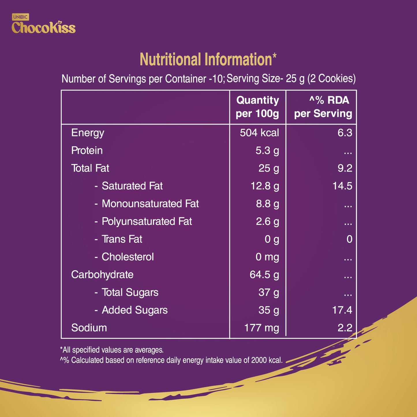 UNIBIC Choco Kiss - Centre Filled Cookies, 250 g