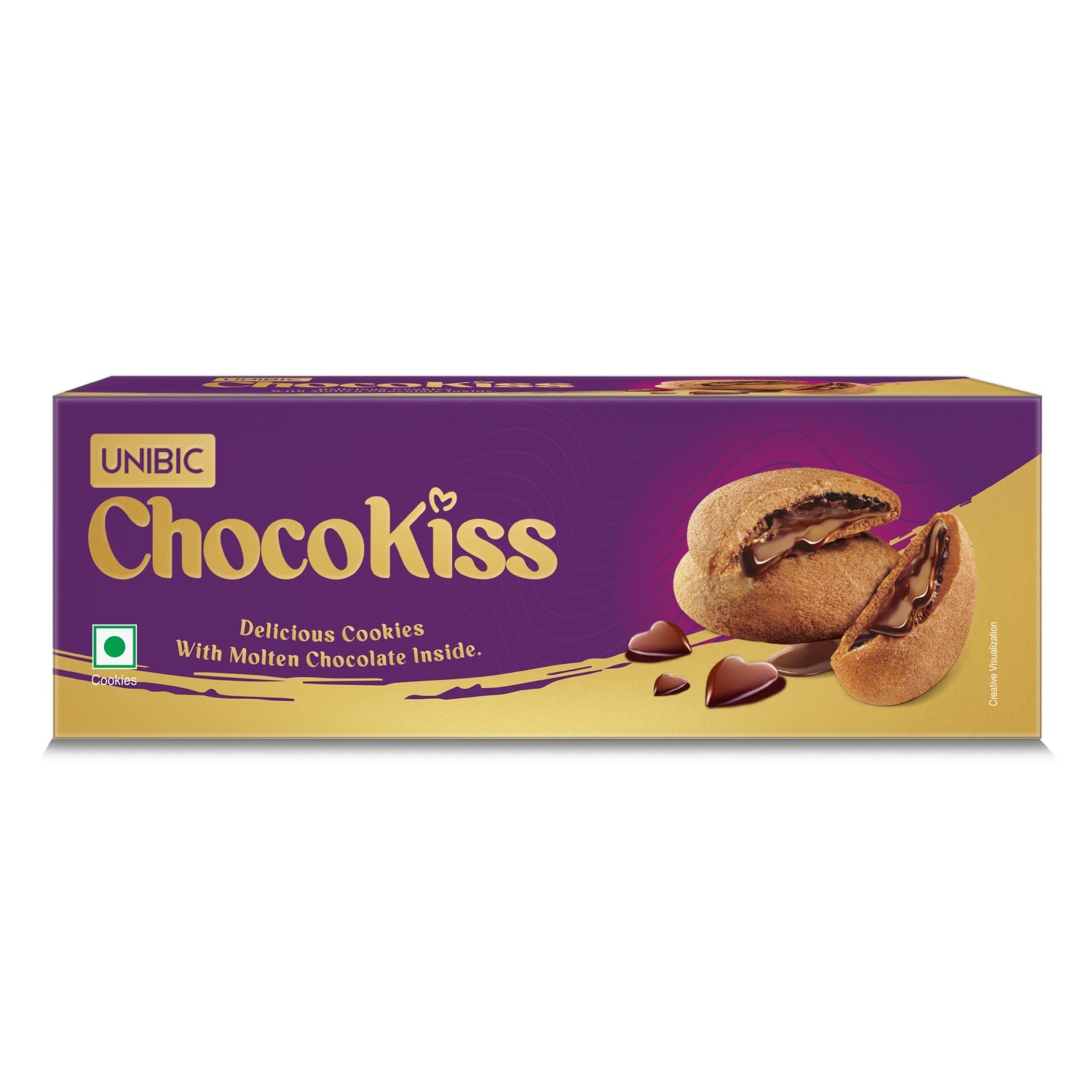 UNIBIC Choco Kiss - Centre Filled Cookies, 75 g