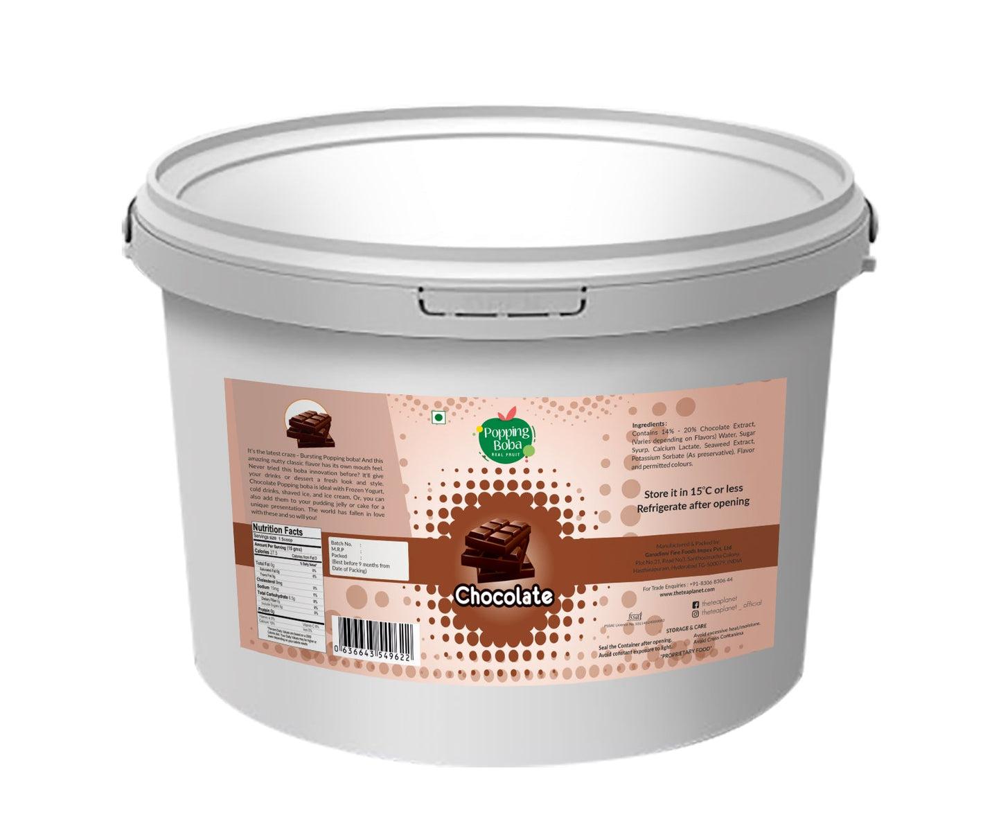 Chocolate Popping Boba - 2 kg