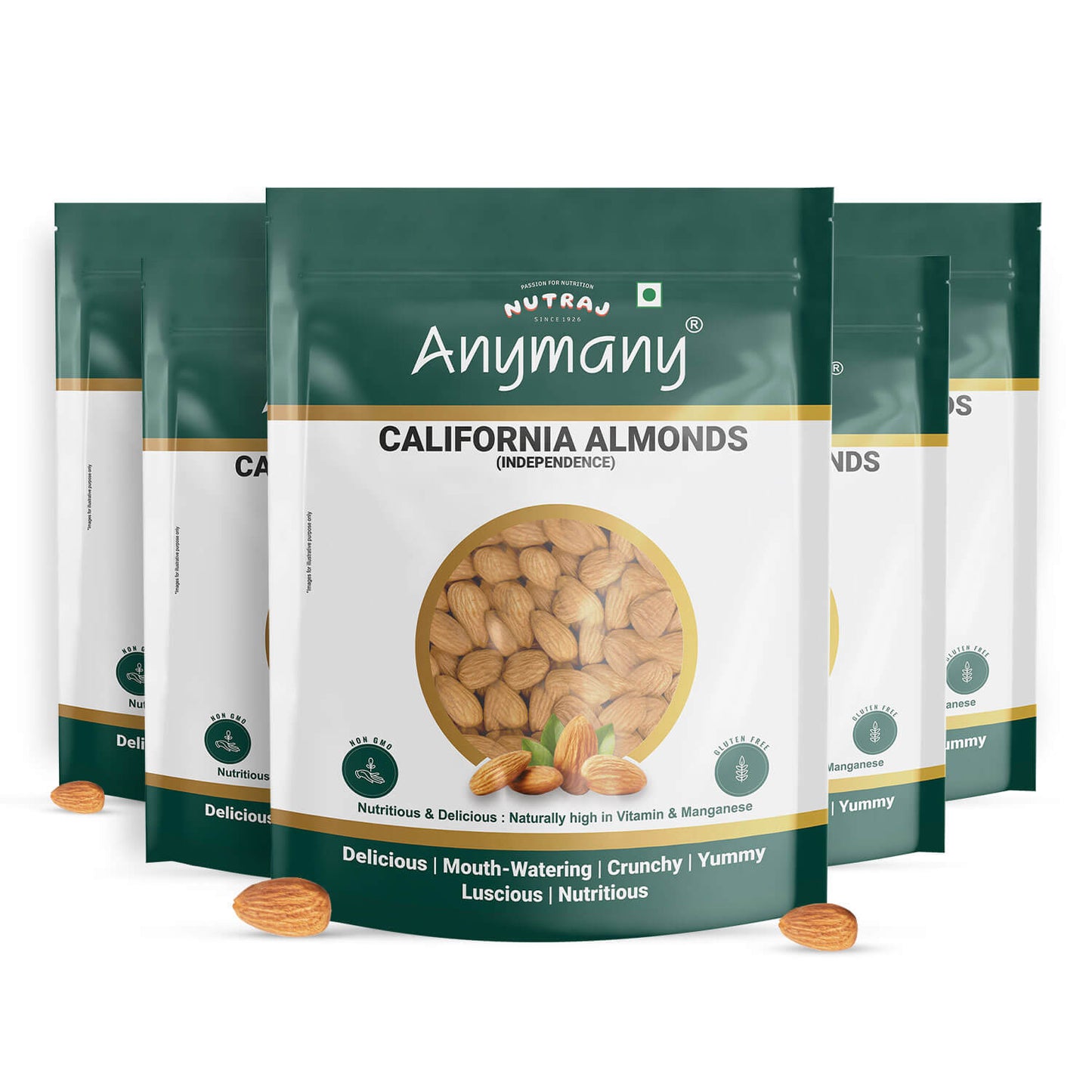 Nutraj Anymany Californian Almonds Badam 400gm