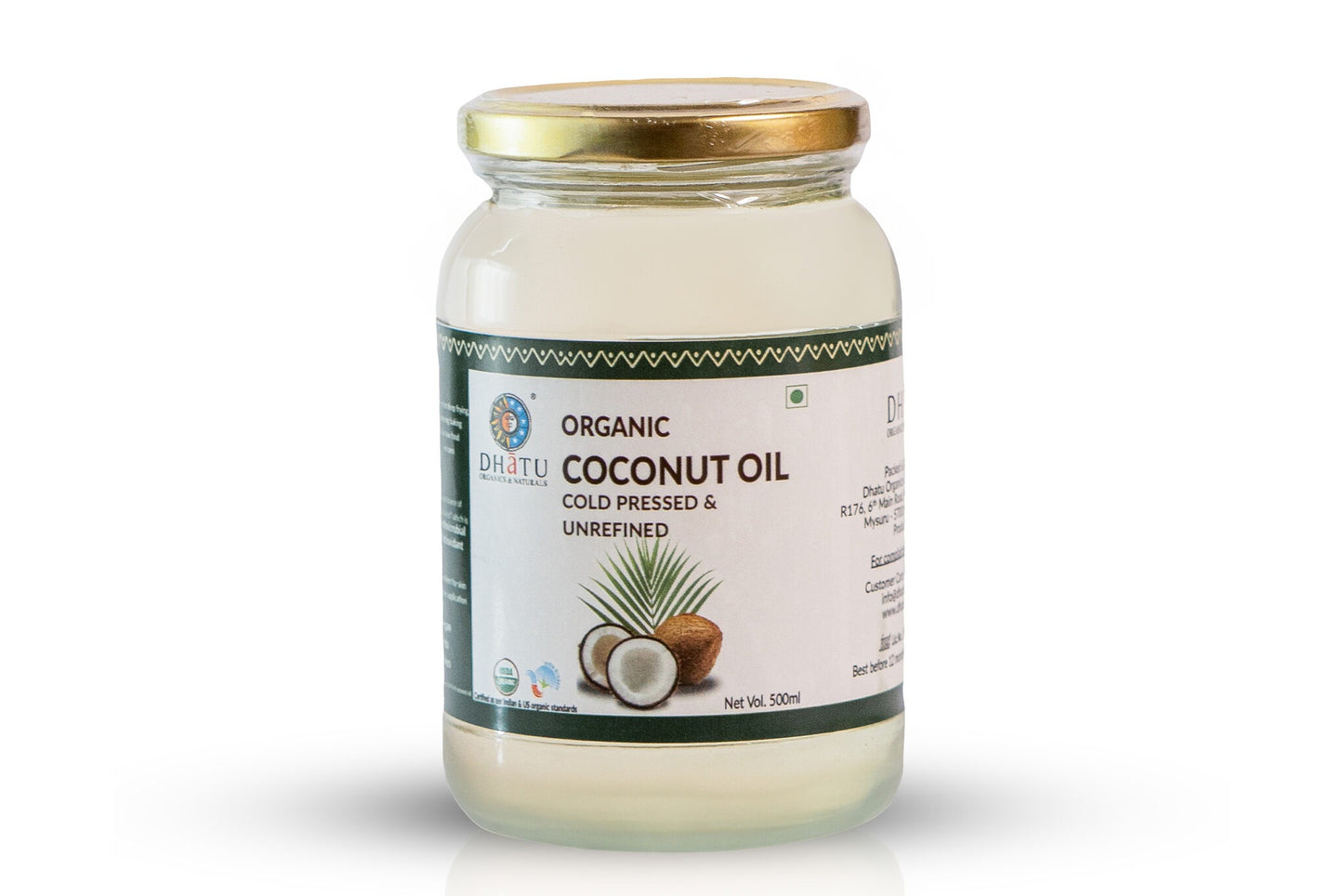 Dhatu Organic Coconut Oil - 500 ml