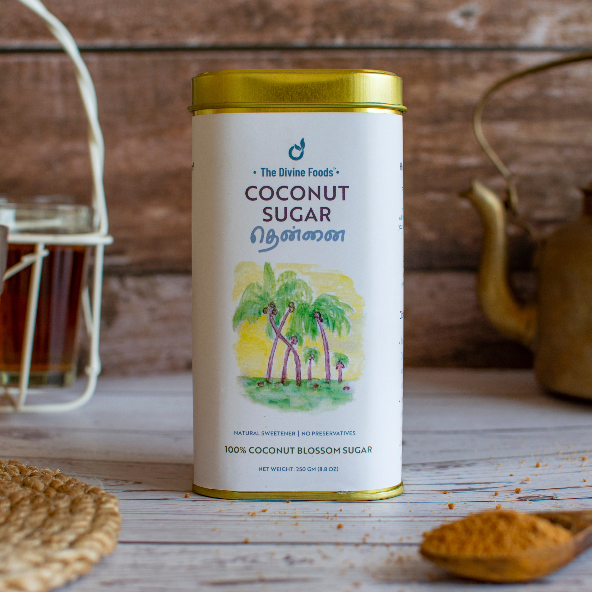Organic Coconut Sugar | Natural Sweetener, Sugar Alternative, Coconut Palm Sap | Unrefined