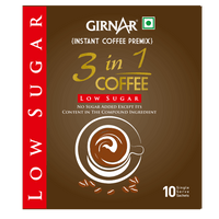 Girnar Instant Coffee 3 In 1 (10 Sachets - Low Sugar)