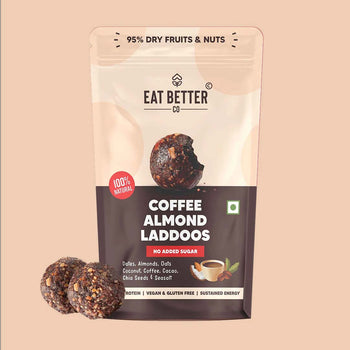 Coffee Almond Laddoos  - No Added Sugar | 100% Natural