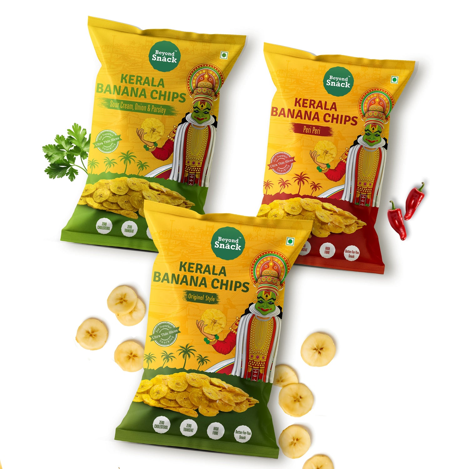 3 Flavour Combo: Original, Peri Peri, Sour Cream Onion & Parsley 300g (3x100g)