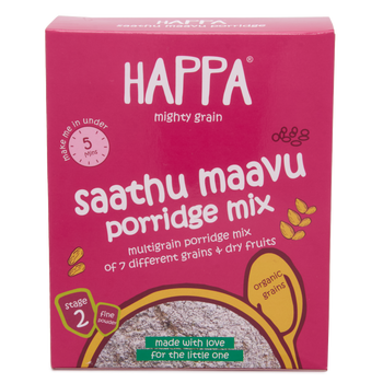 Happa Organic baby food Multigrain Saathu Maavu Cereal Mix -200 g