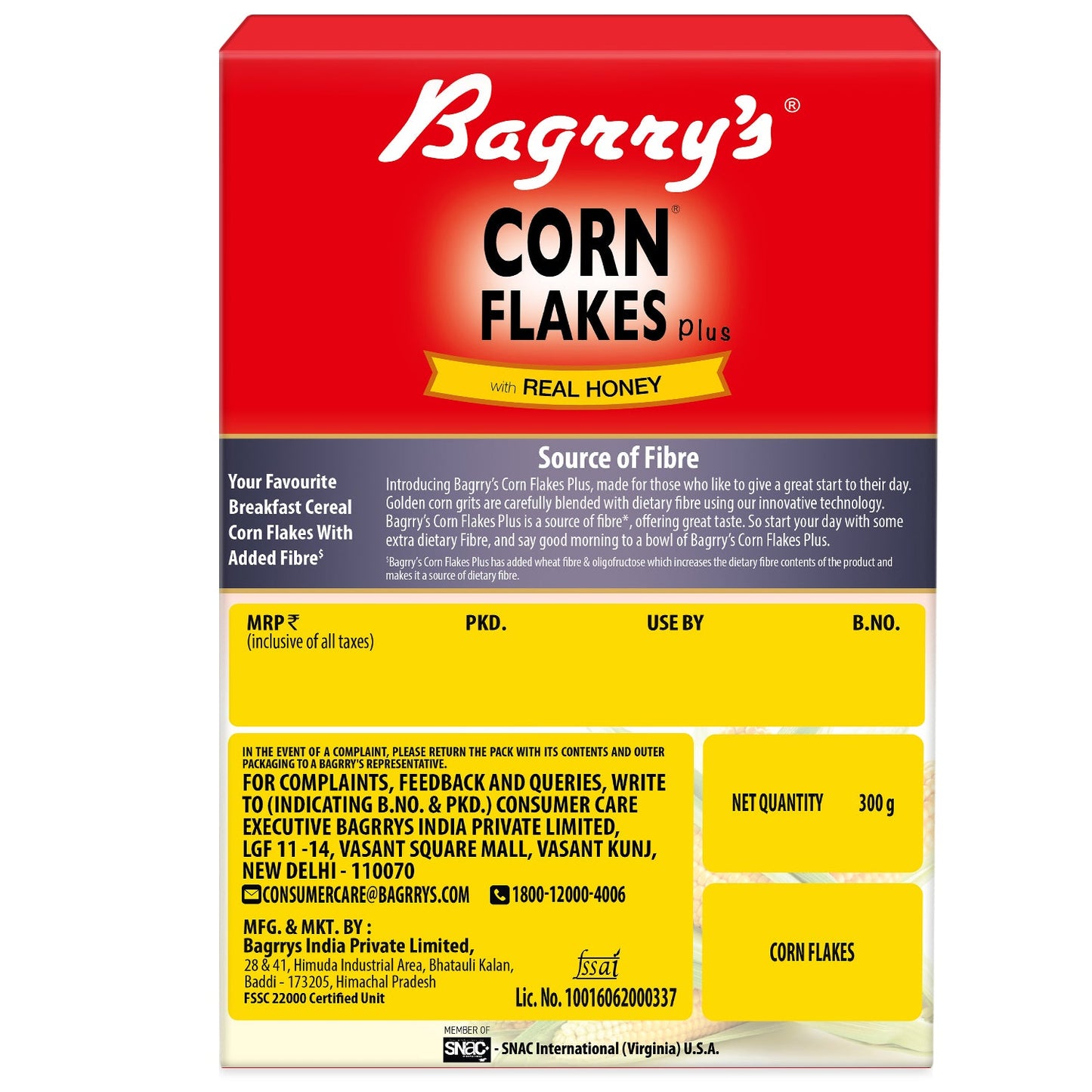 Corn Flakes Plus - Real Honey