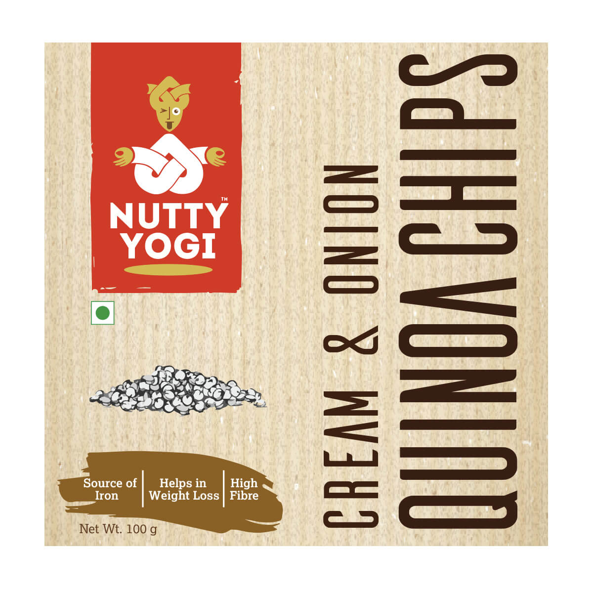 Nutty Yogi Cream & Onion Quinoa Chips