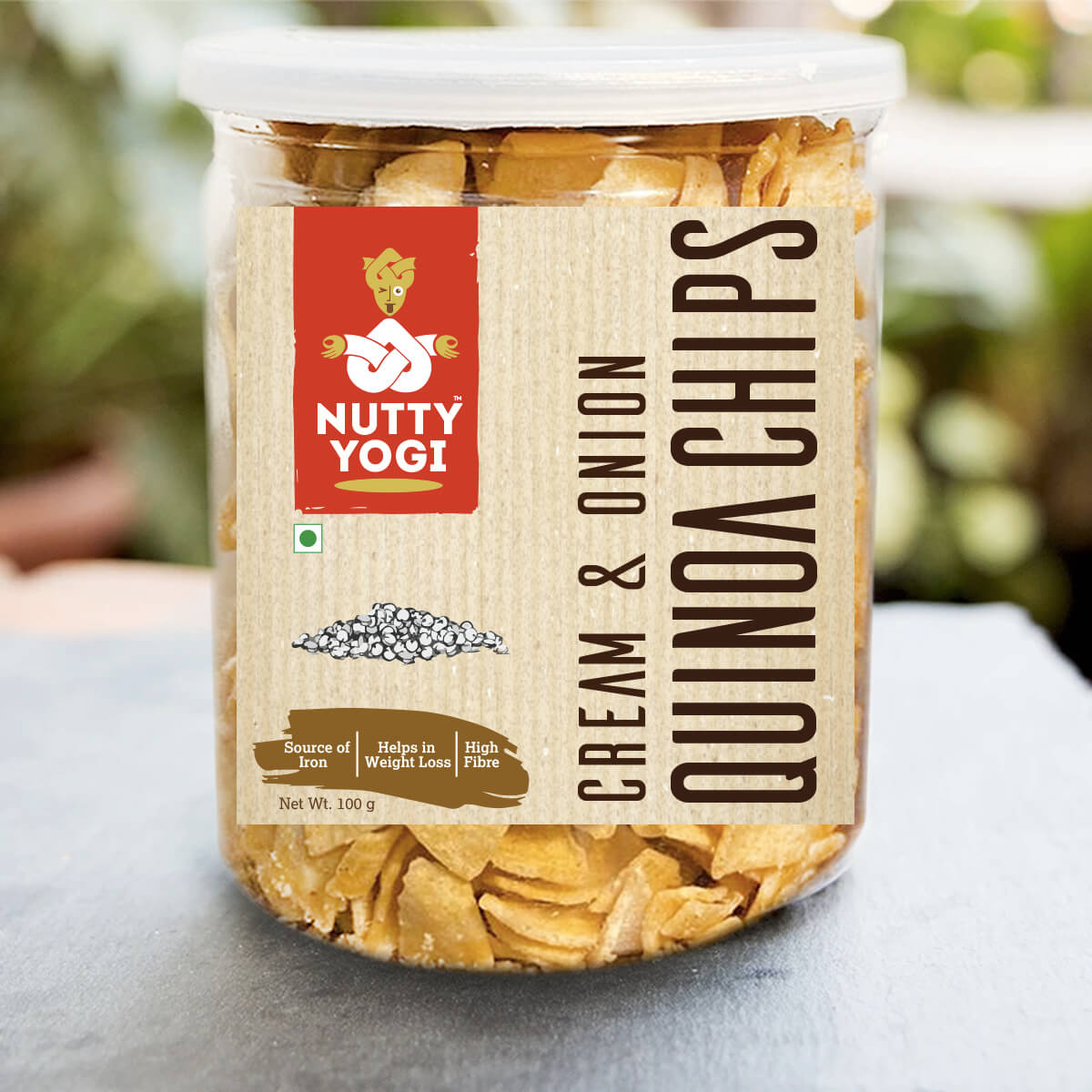 Nutty Yogi Cream & Onion Quinoa Chips