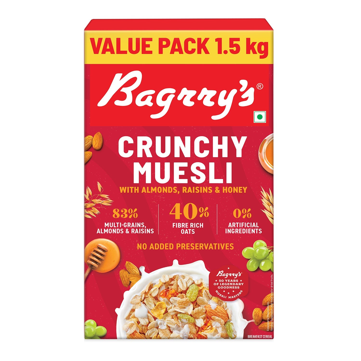 Crunchy Muesli - Almonds, Raisins & Honey