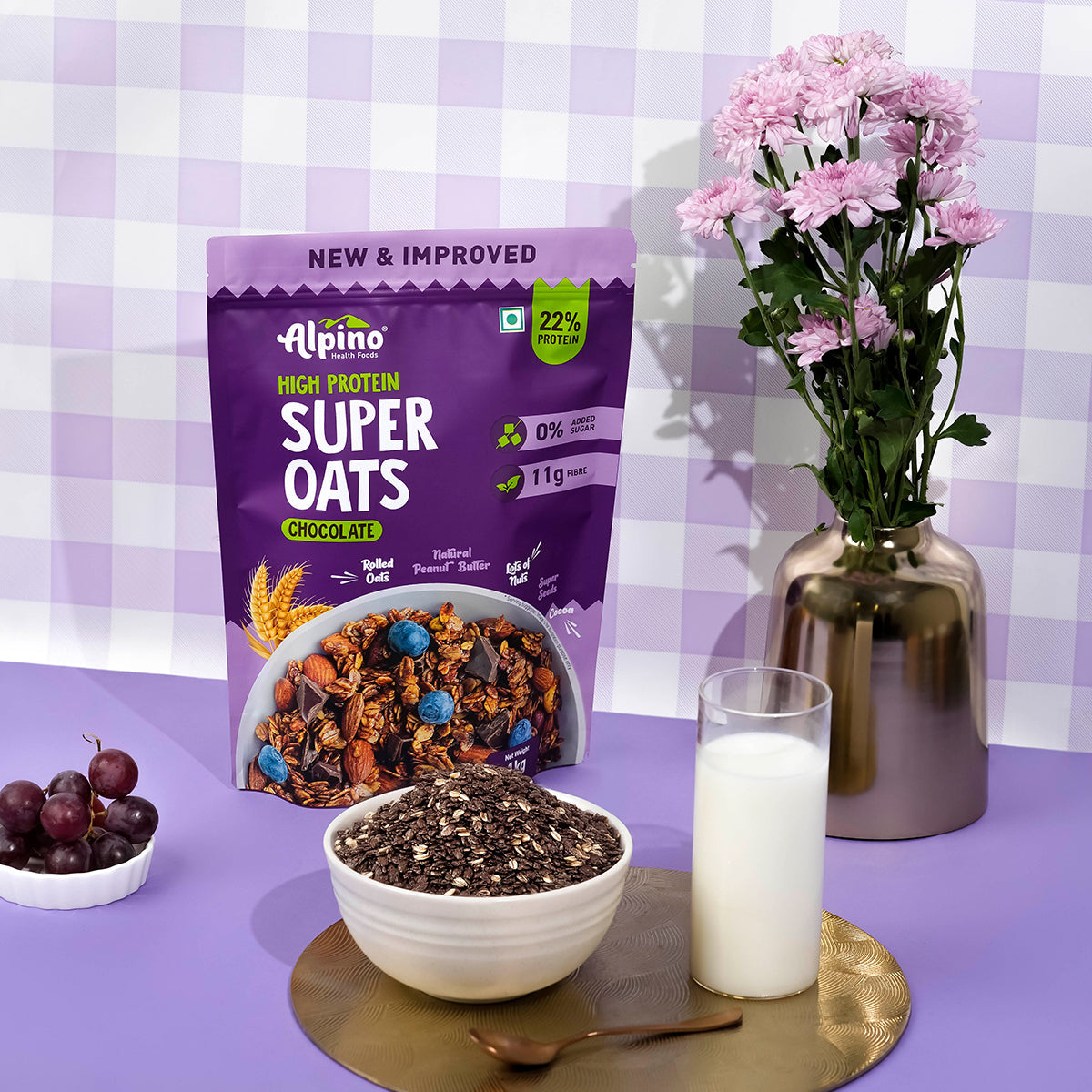 High Protein Super Rolled Oats Chocolate