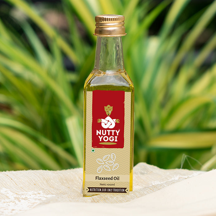 Nutty Yogi Cold-pressed Organic Flax seed Oil 100ml