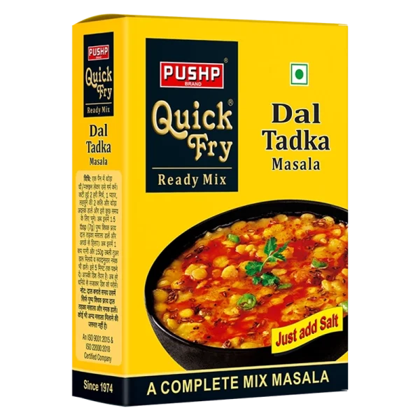 Pushp Quick Fry Dal Tadka Masala Box - 100 gms - Veeha Foods