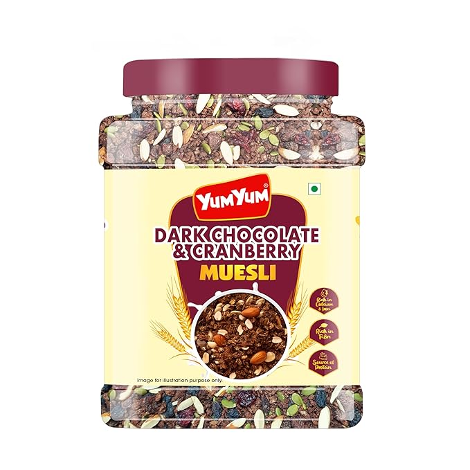 Yum Yum Dark Chocolate & Cranberry Muesli