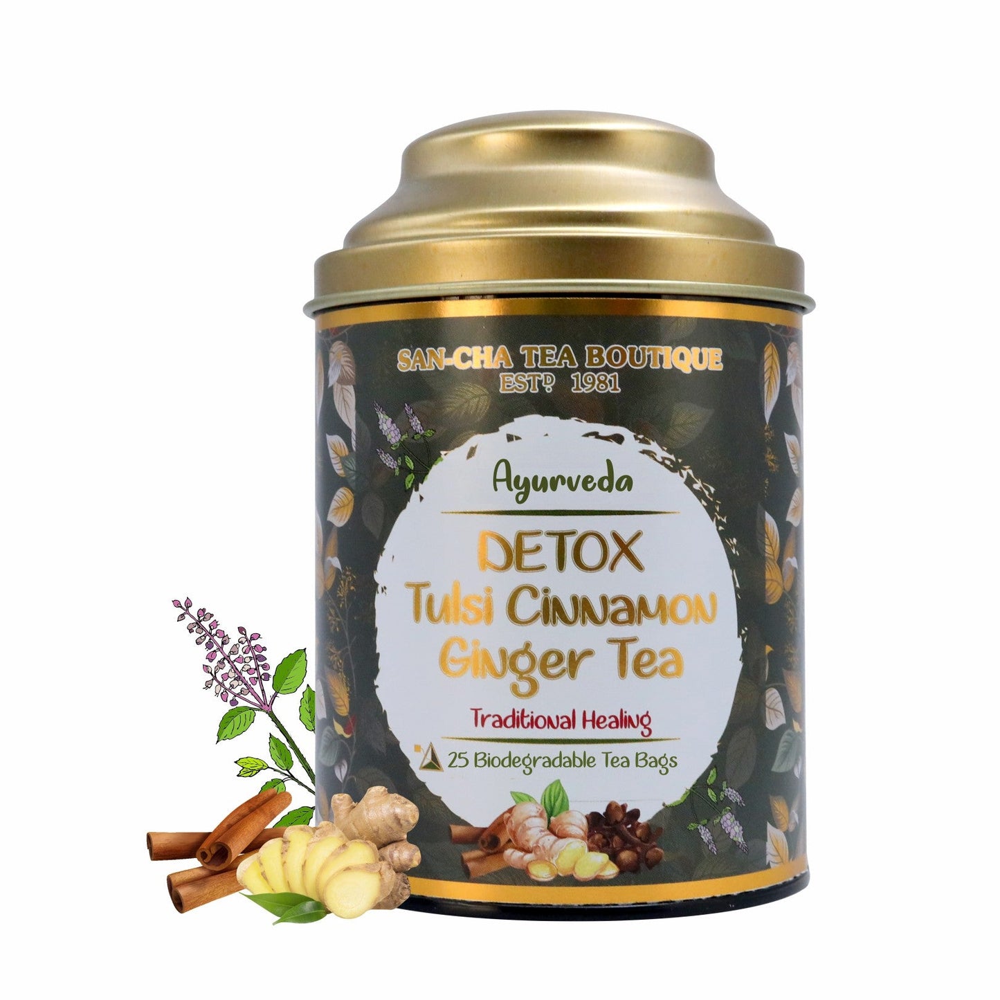 Detox Tulsi Cinnamon Ginger Tea