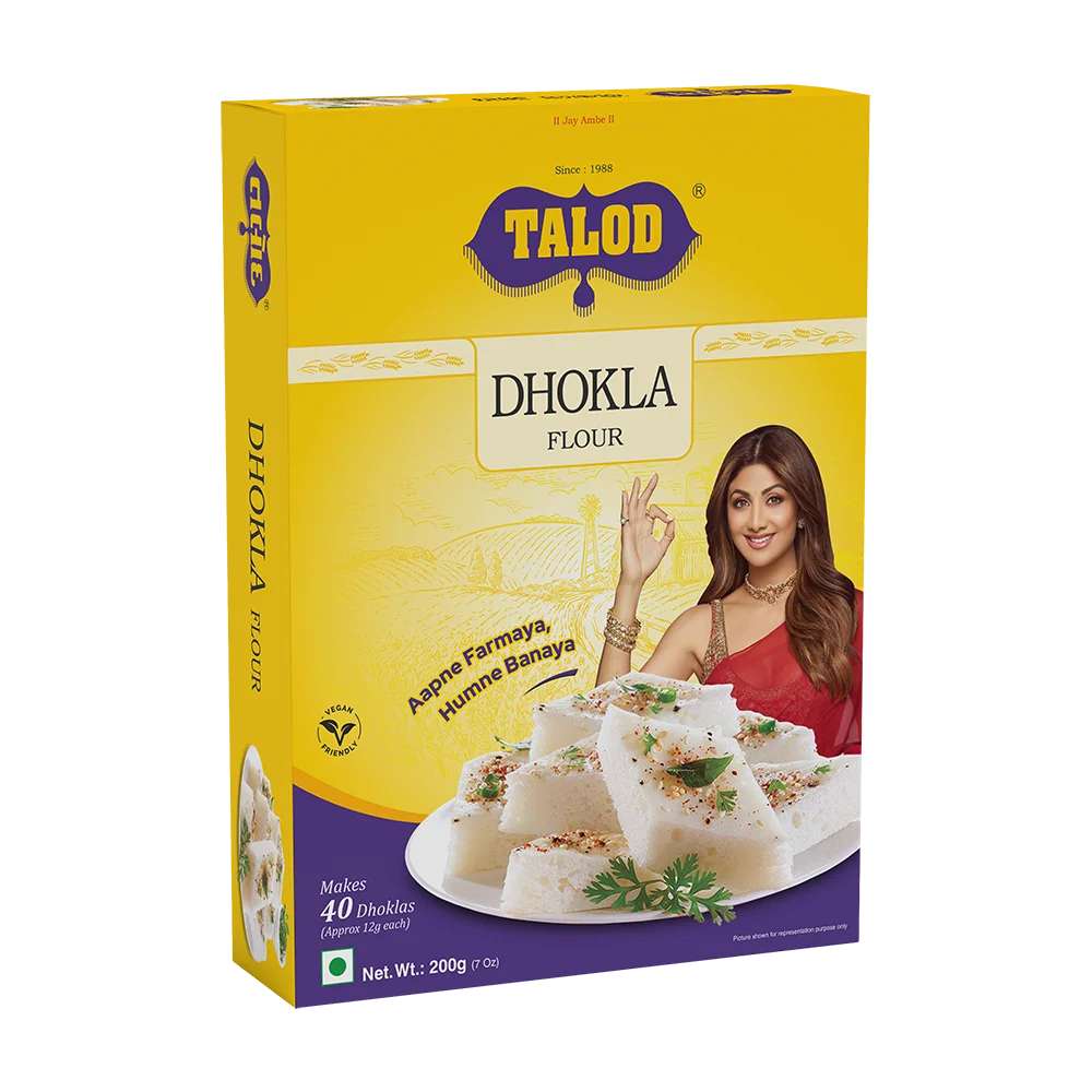 Dhokla Instant Mix Flour - Healthy & Tasty, Makes 36 Servings, 200g