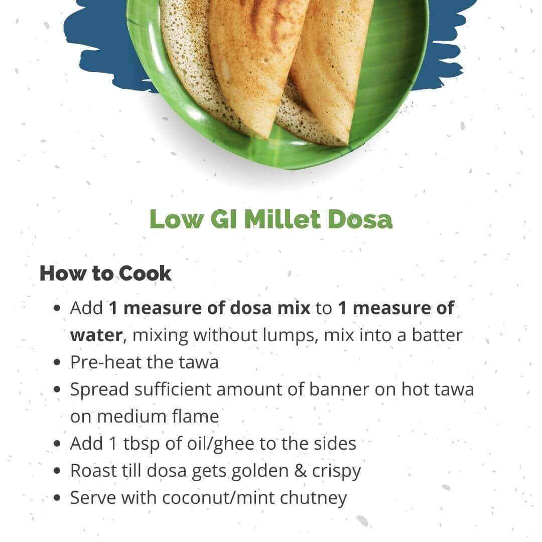 Instant Dosa Mix, Diabetic Friendly