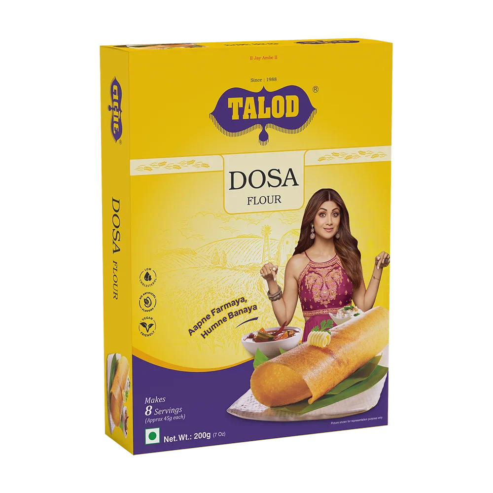 Dosa Instant Mix Flour - Healthy & Tasty, Makes 8 Servings, 200g