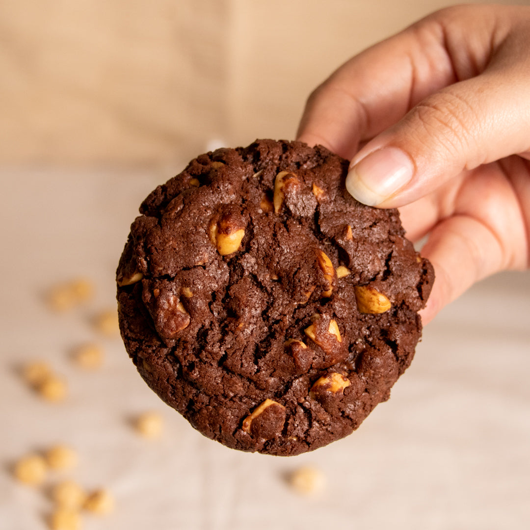 Toasted Hazelnut Double Chocolate Cookies