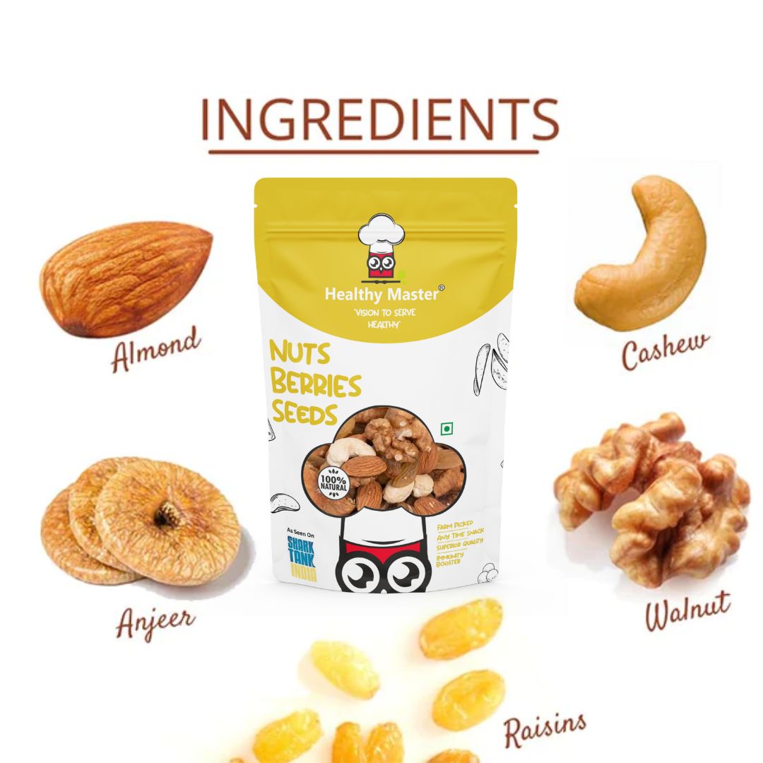 Mixed Dry Fruits - (Figs, Raisins, Almond, Cashew, Walnut)