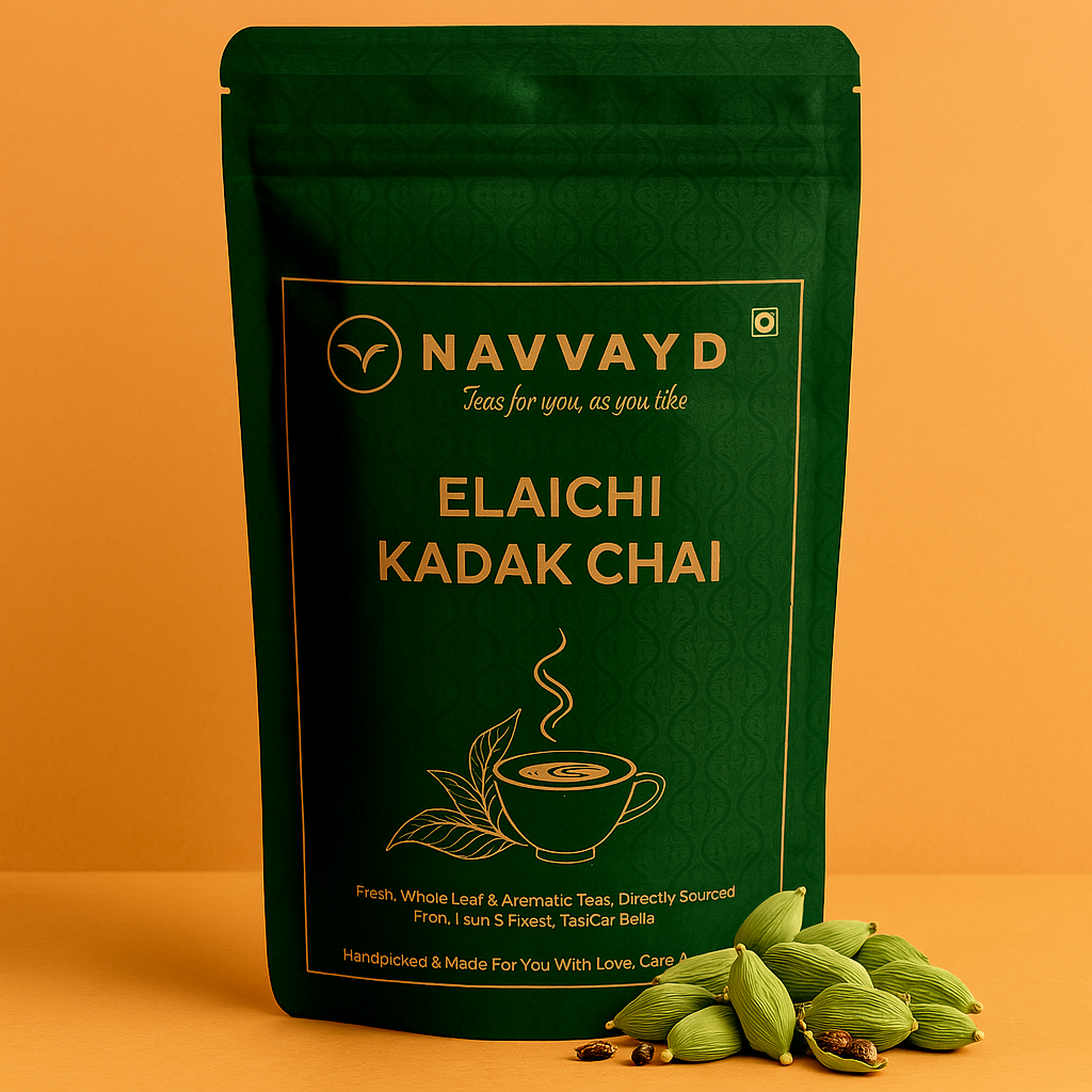 Navvayd Elaichi Kadak Chai - 50 gms - Veeha Foods