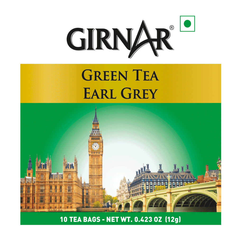 Girnar Green Tea Bags - Earl Grey