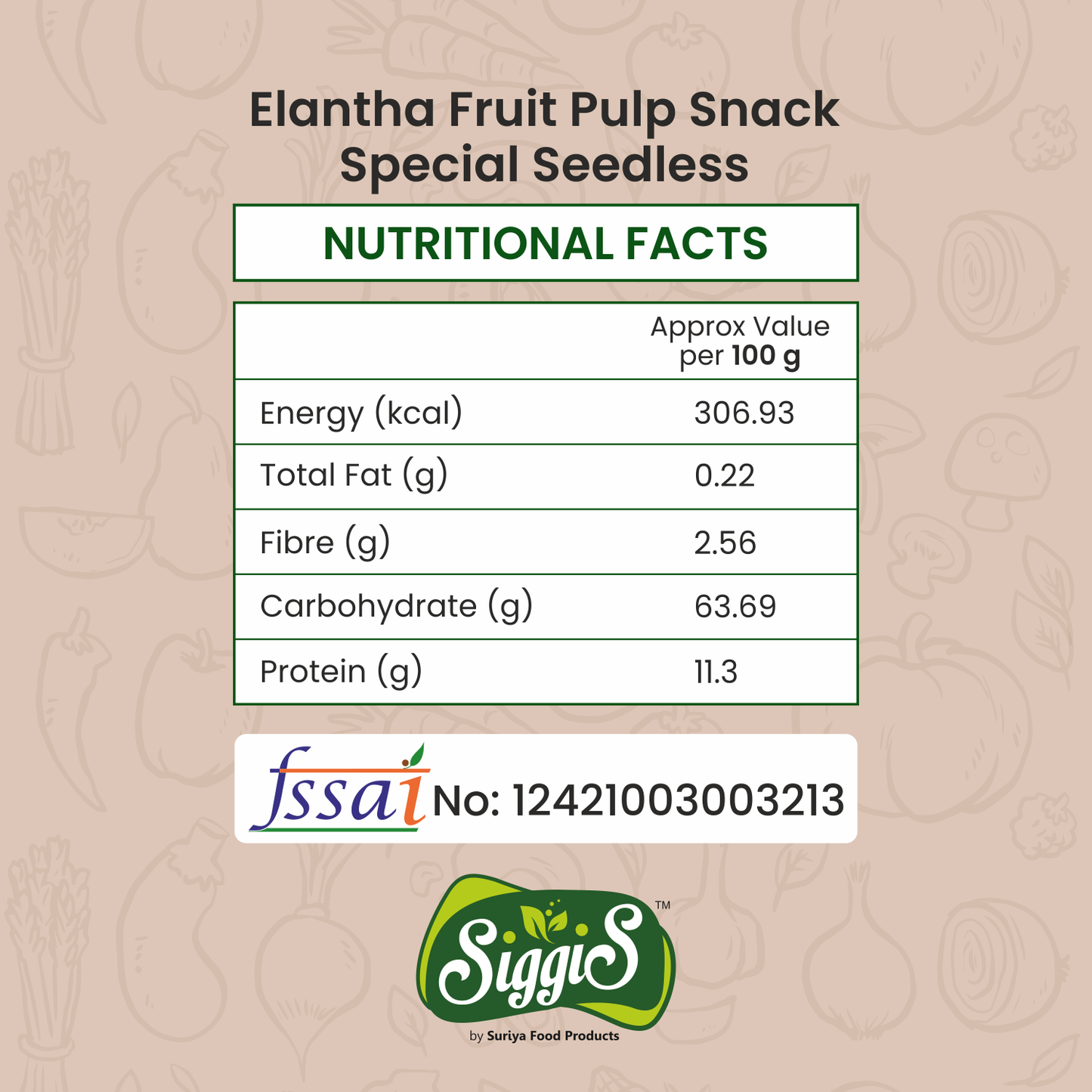 Elantha Fruit Pulp Snack (Special Seedless)