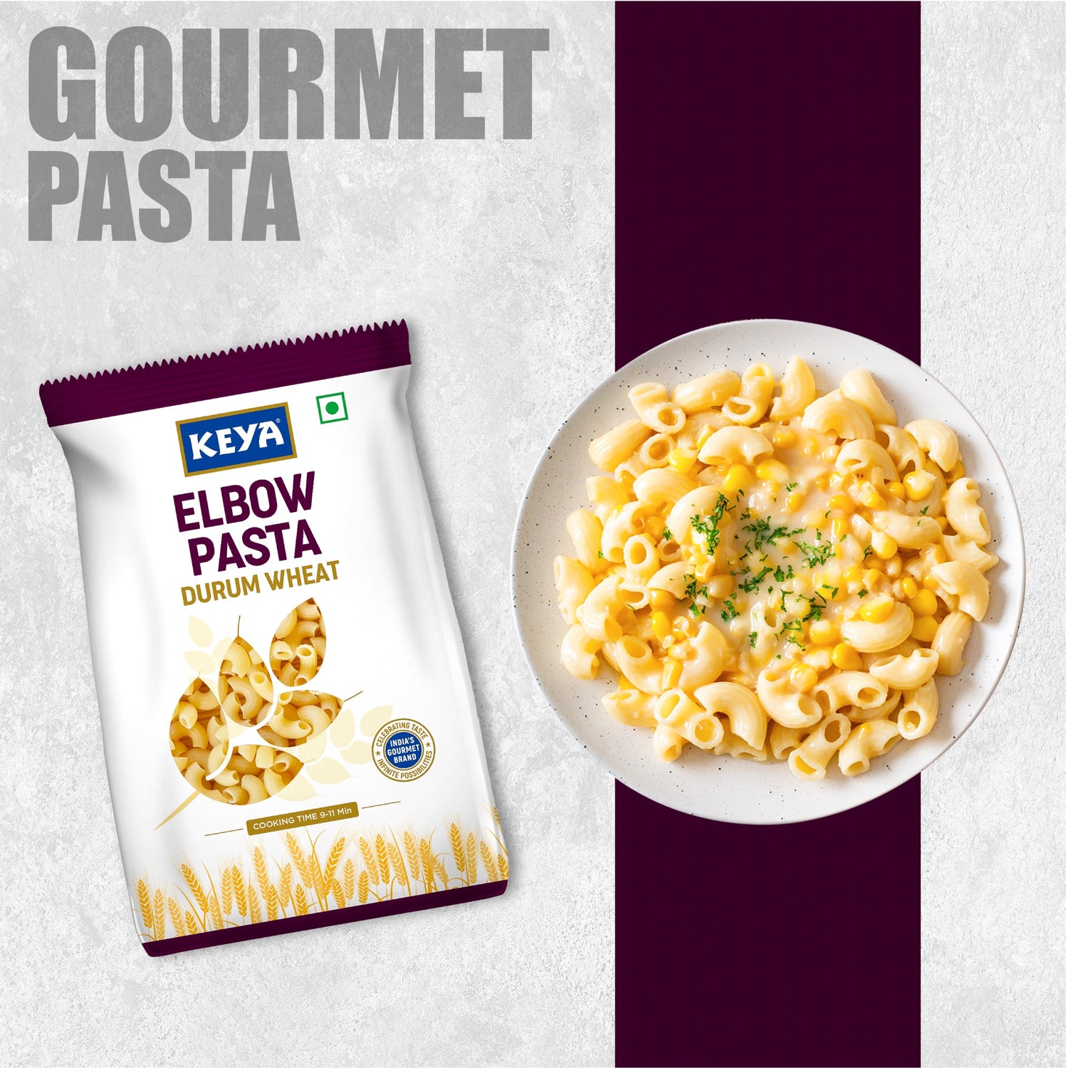 Keya 100% Durum Wheat Elbow Pasta, 400g