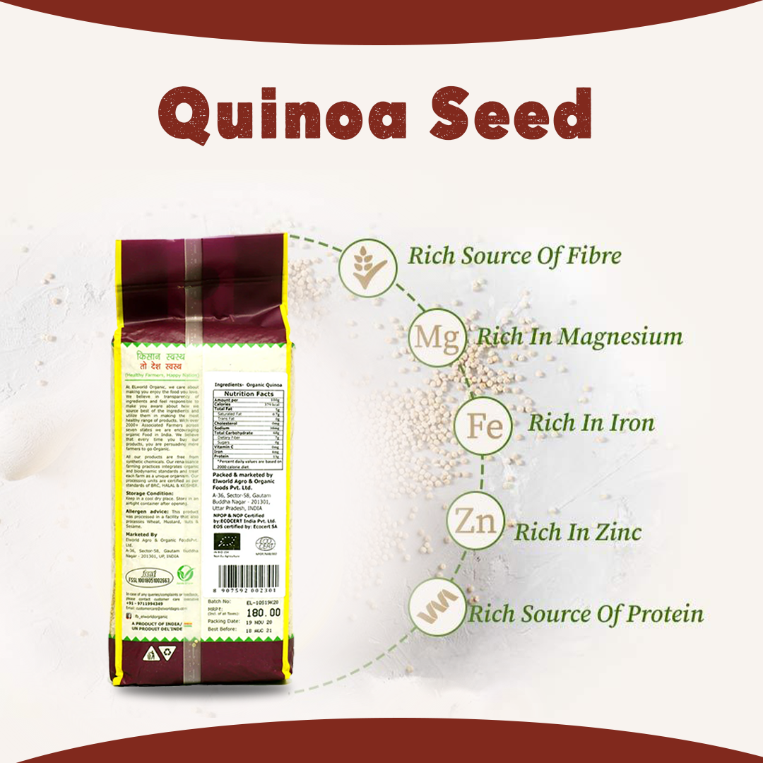 Elworld Agro & Organic Food Products Quinoa seed