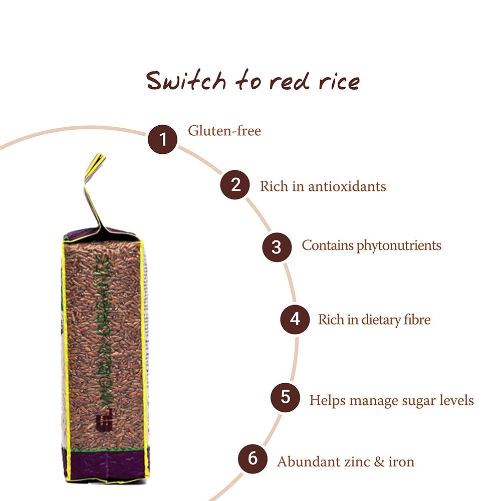 Elworld Agro & Organic Food Products Red Rice