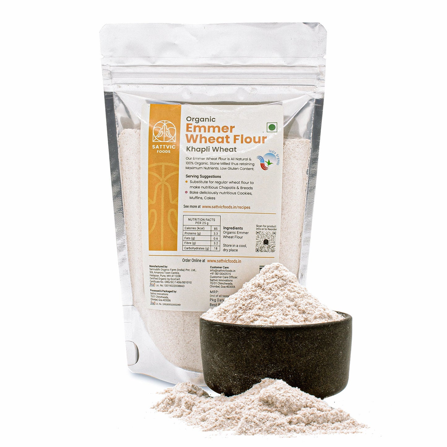 Emmer Wheat Flour / Khapli Atta | Certified Organic