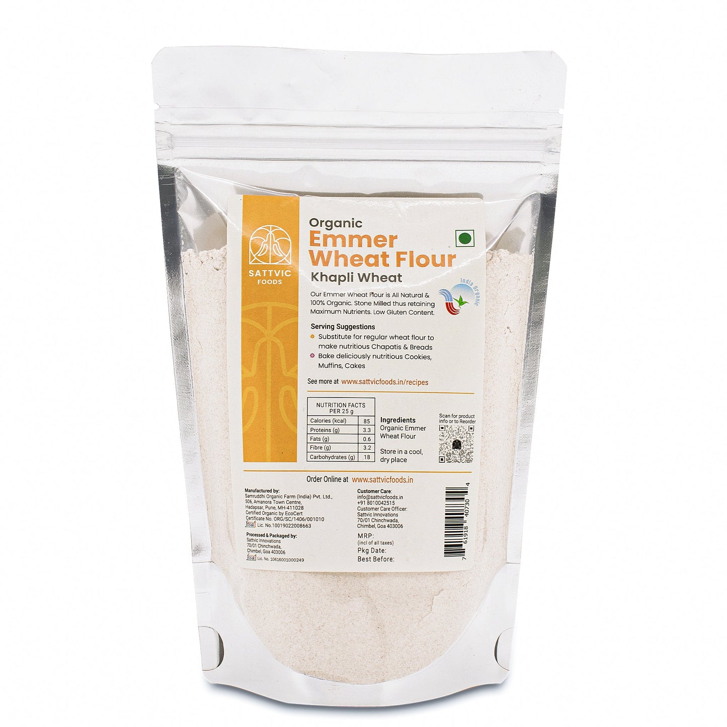 Emmer Wheat Flour / Khapli Atta | Certified Organic