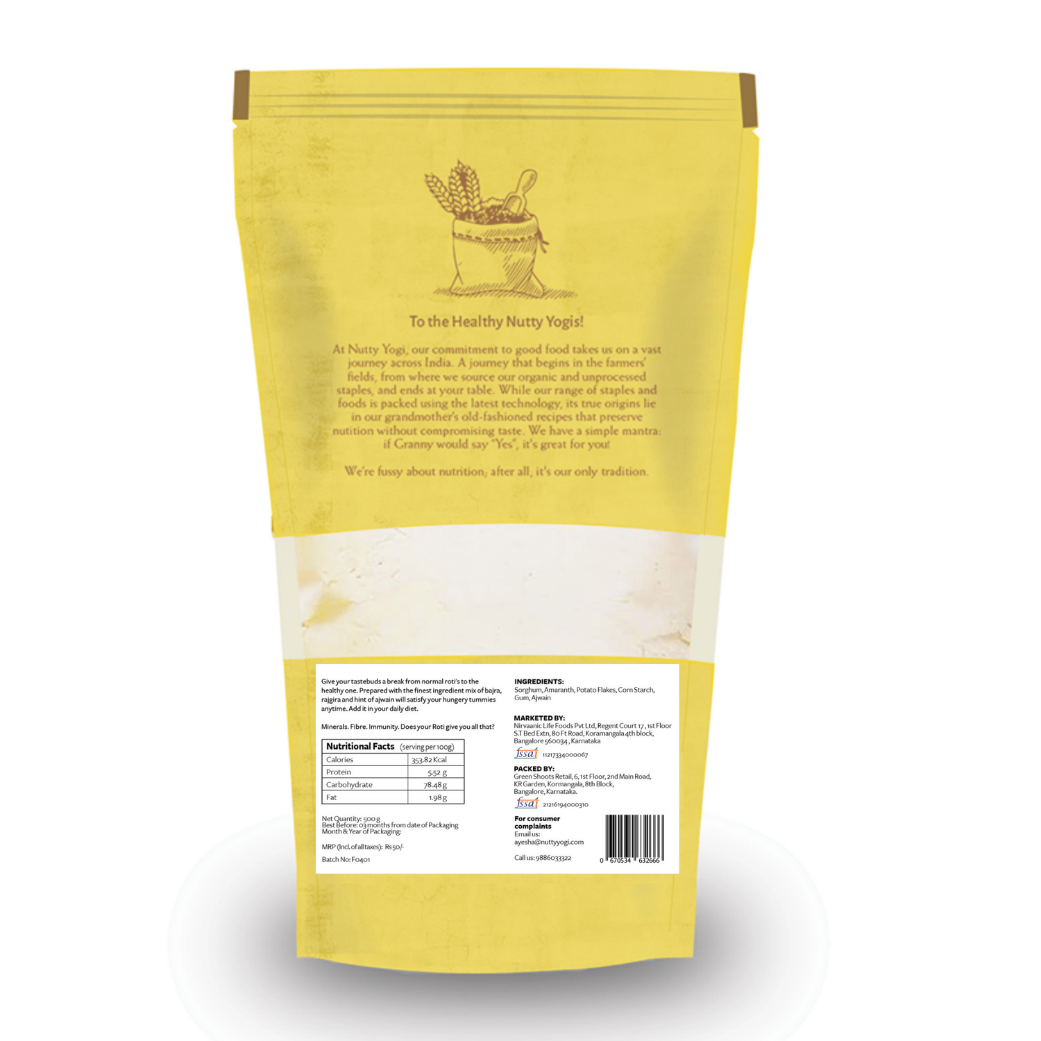 Nutty Yogi Gluten- Free Everyday Nutri Atta