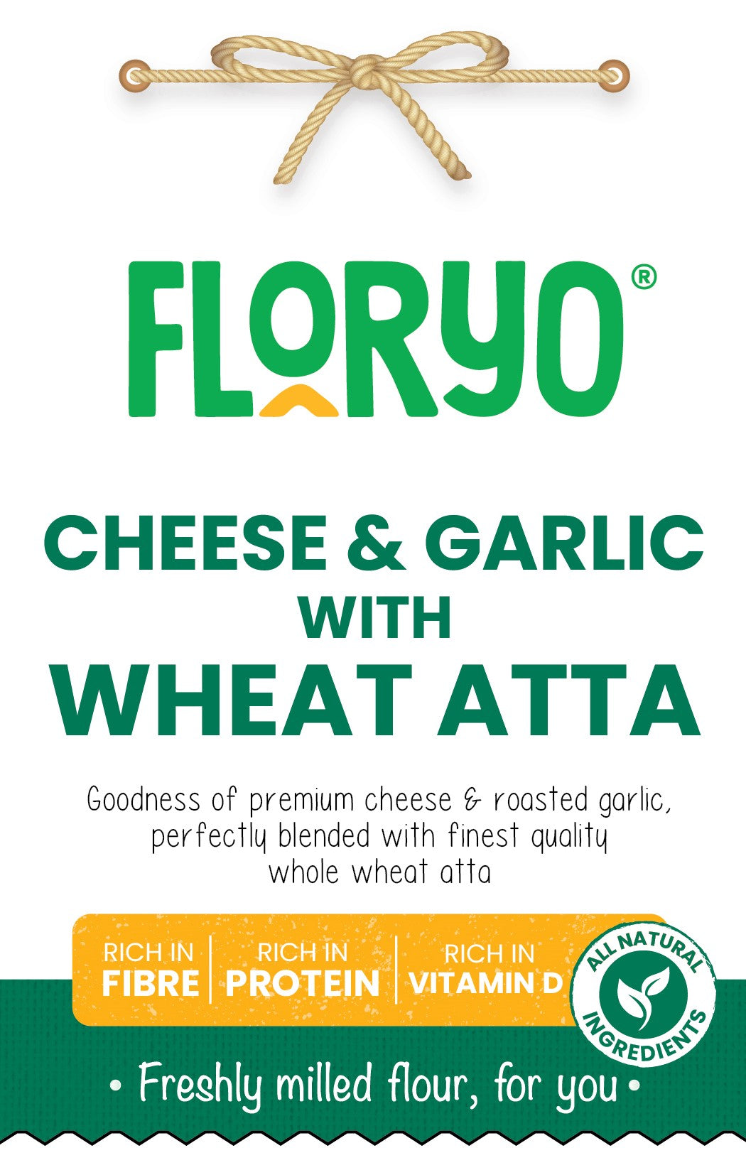 Floryo Cheese & Garlic with Wheat Atta