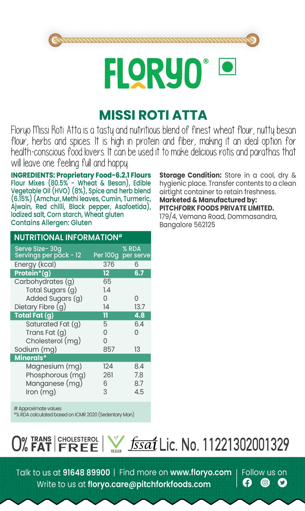 Floryo Missi Roti Atta