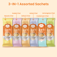 Namaste Chai 3-IN-1 Assorted Packet (6 Different Sachets 22gms each) - 132 gms