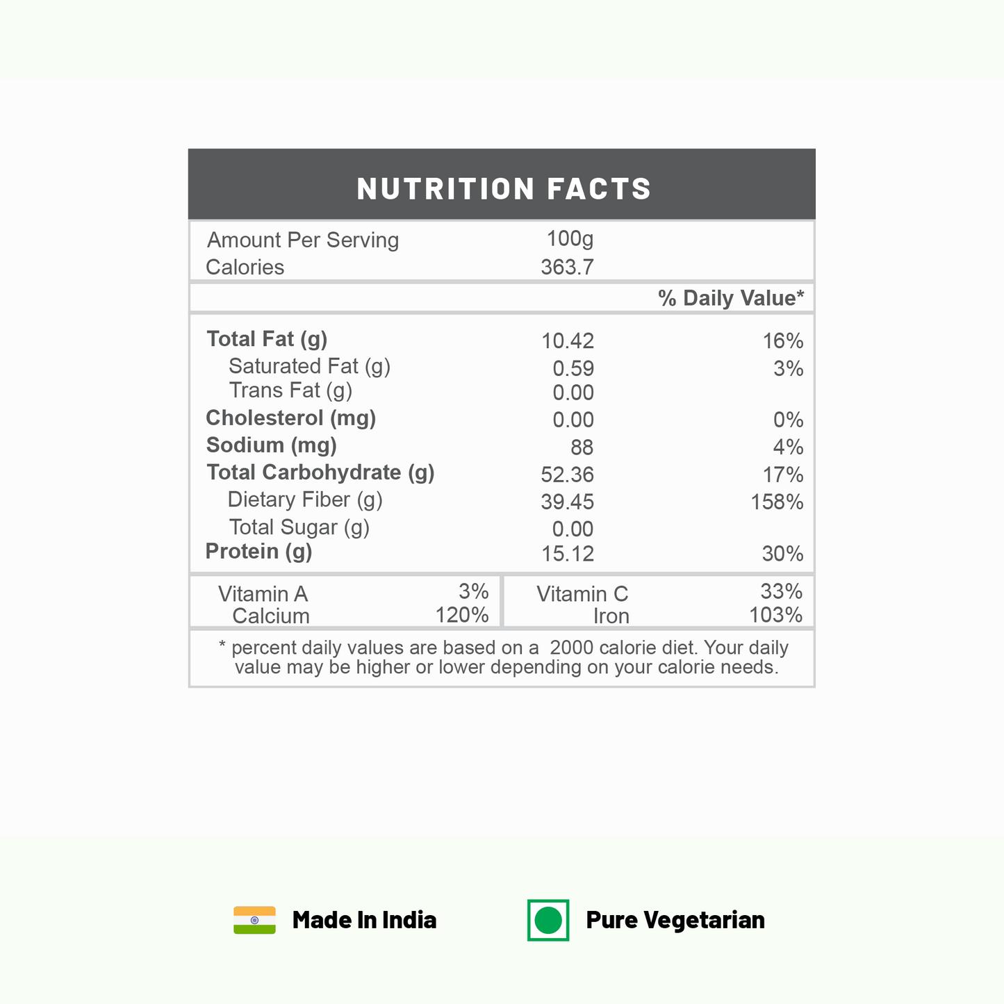 Pure Organio Organic fennel Seeds Sauf