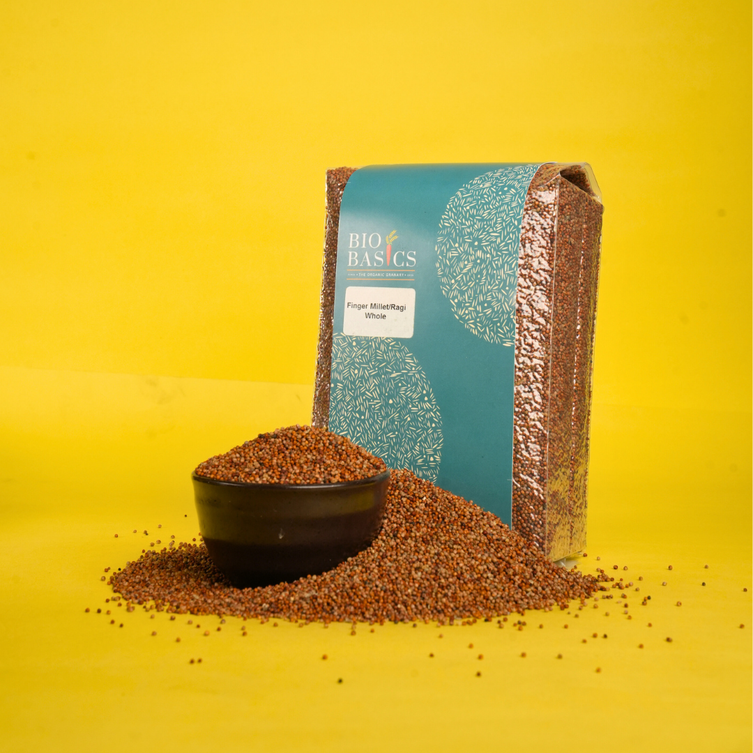 Whole Ragi Bio Basics Finger Millet/Ragi Whole - Veeha Foods