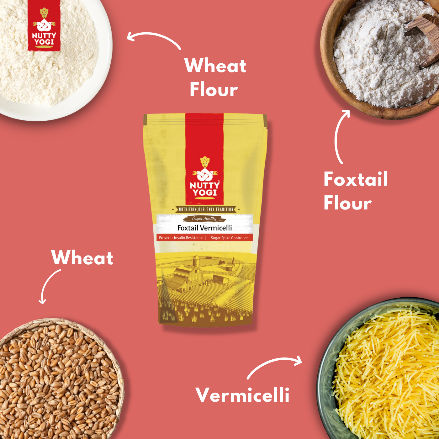 Nutty Yogi Foxtail Millet Vermicelli 200 gm