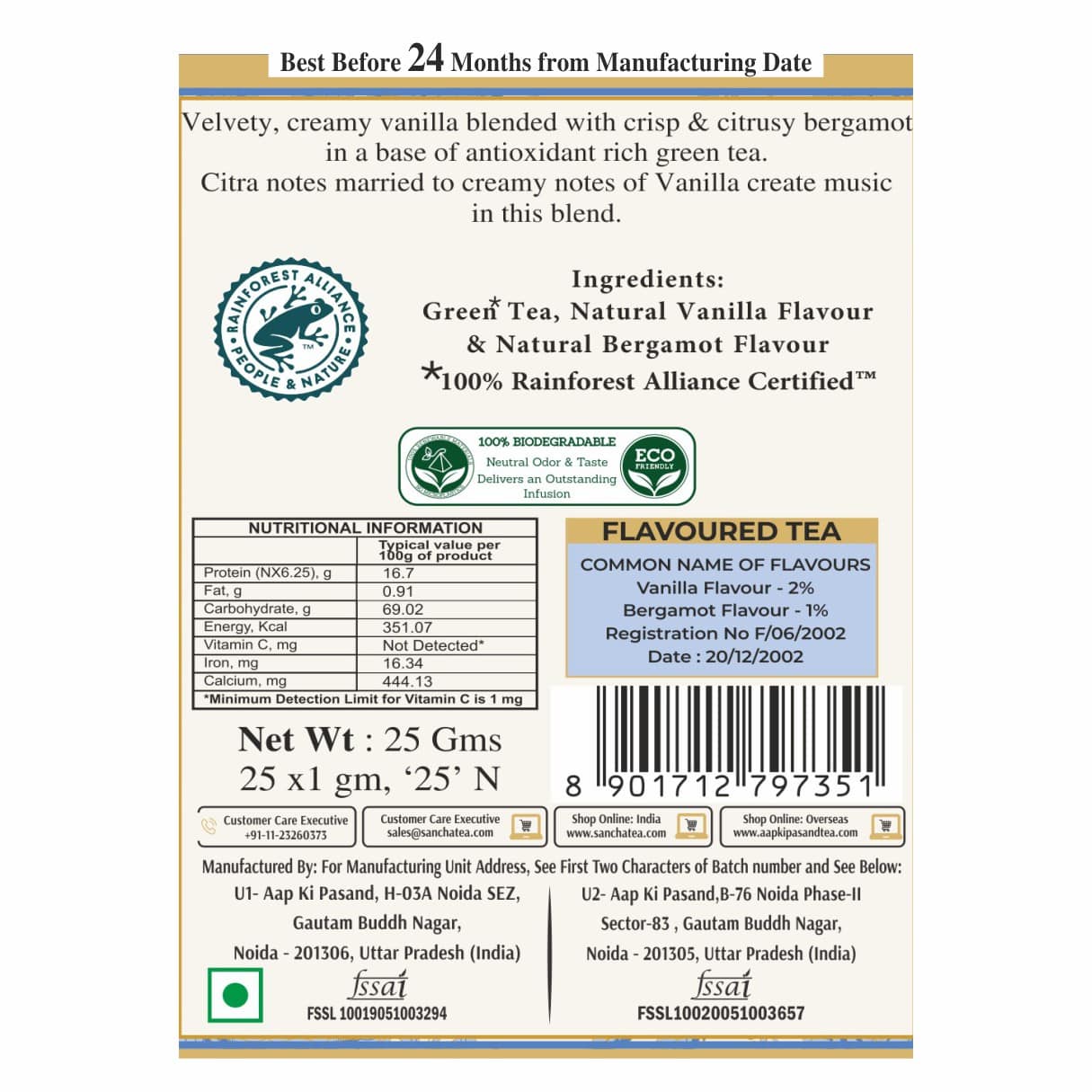 French Earl Grey Green Tea