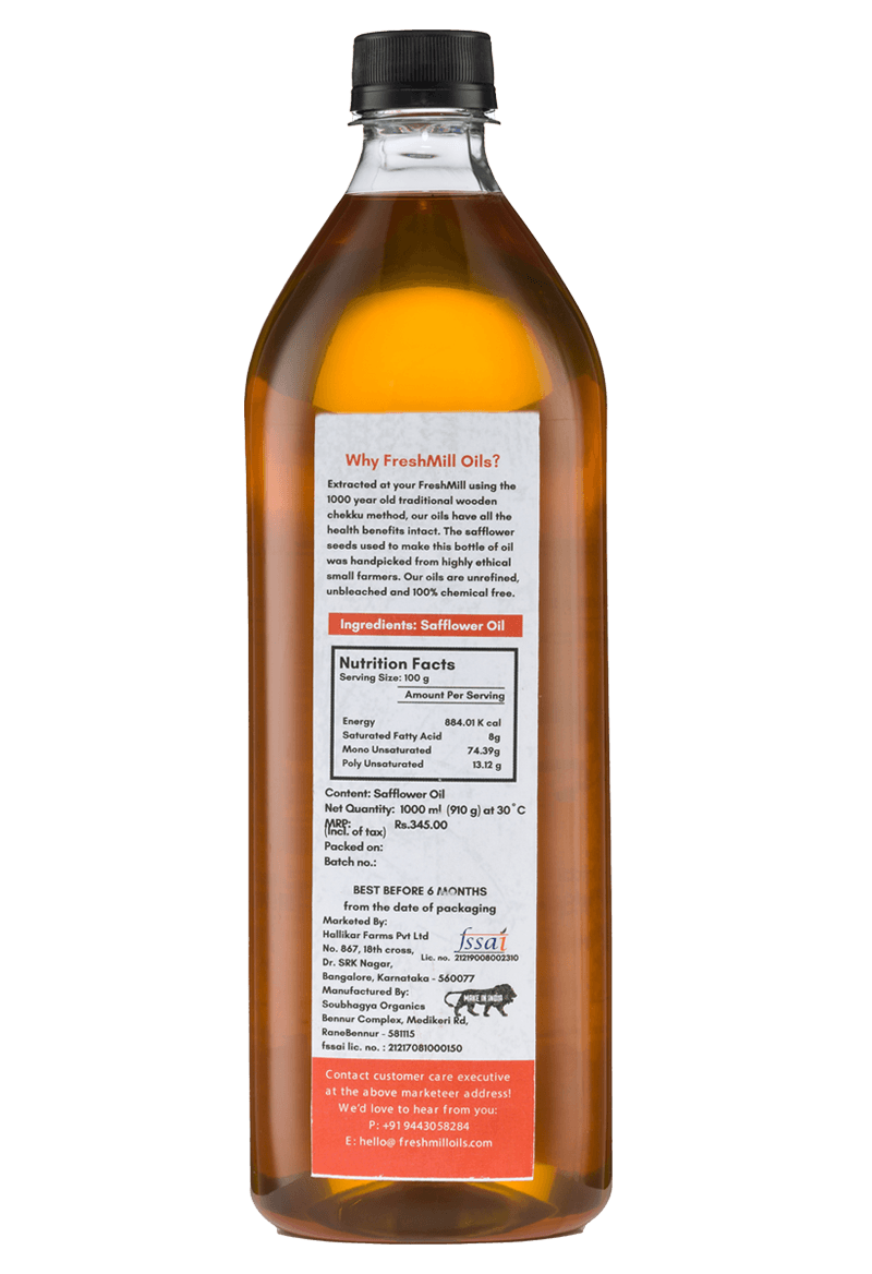 Cold Pressed Safflower Oil