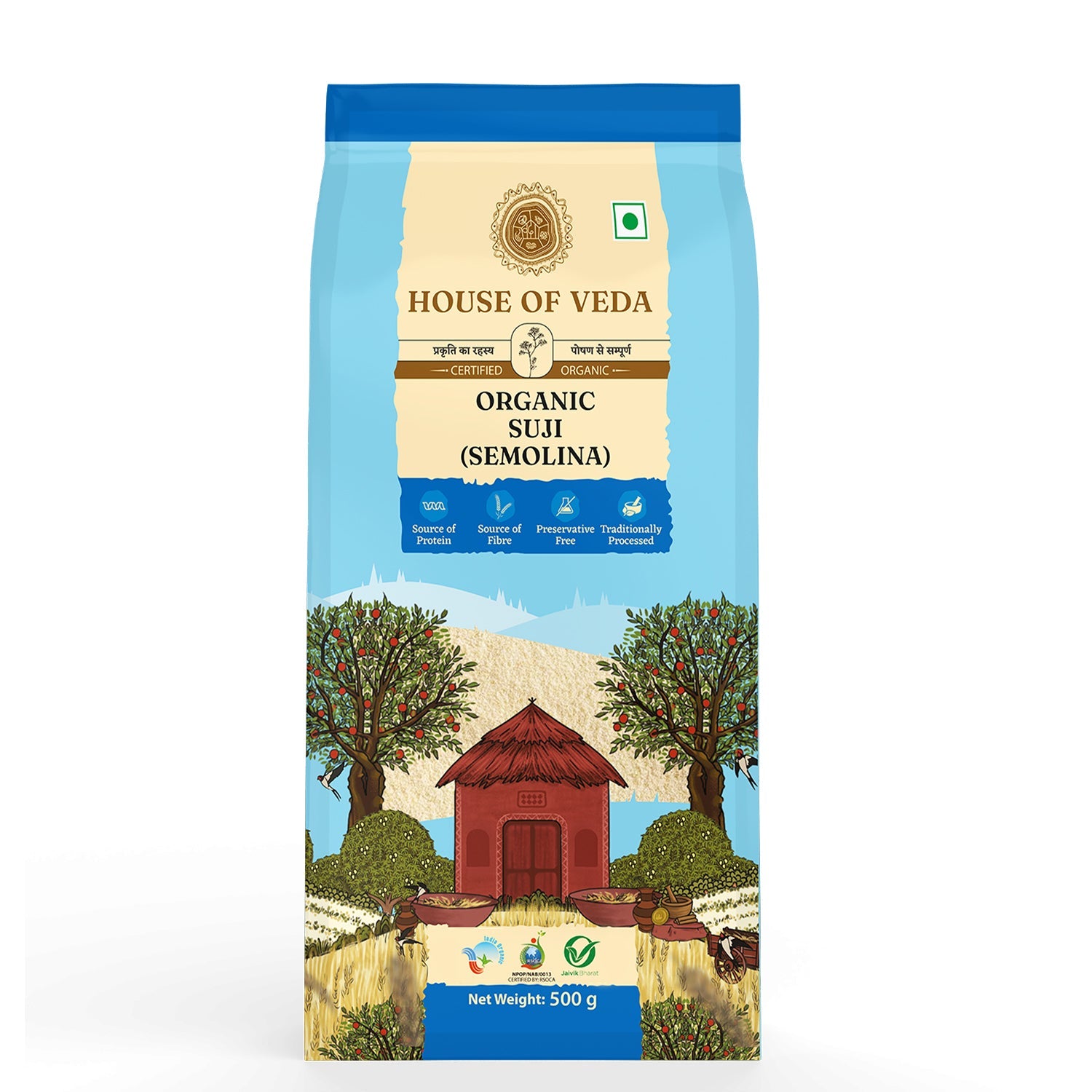 Organic Suji (Semolina)-500g