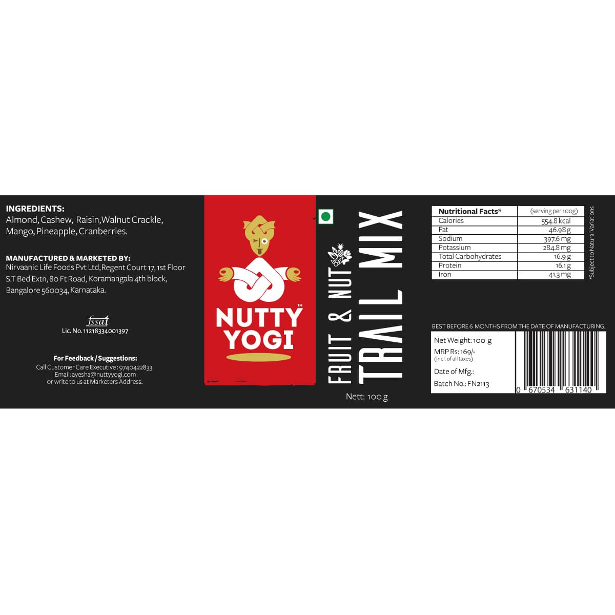 Nutty Yogi Fruit and Nut Trail Mix