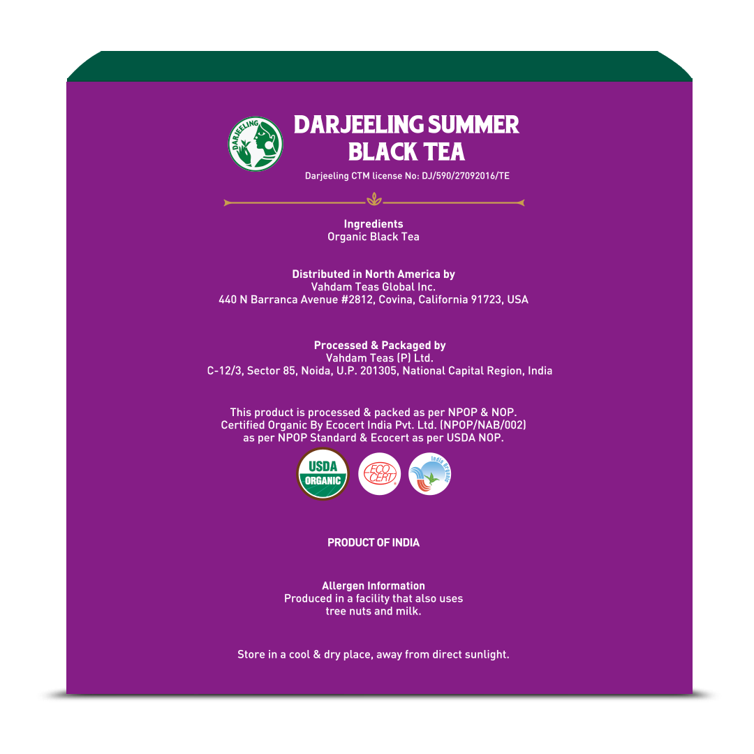 Darjeeling Summer Black Tea, 15 Count