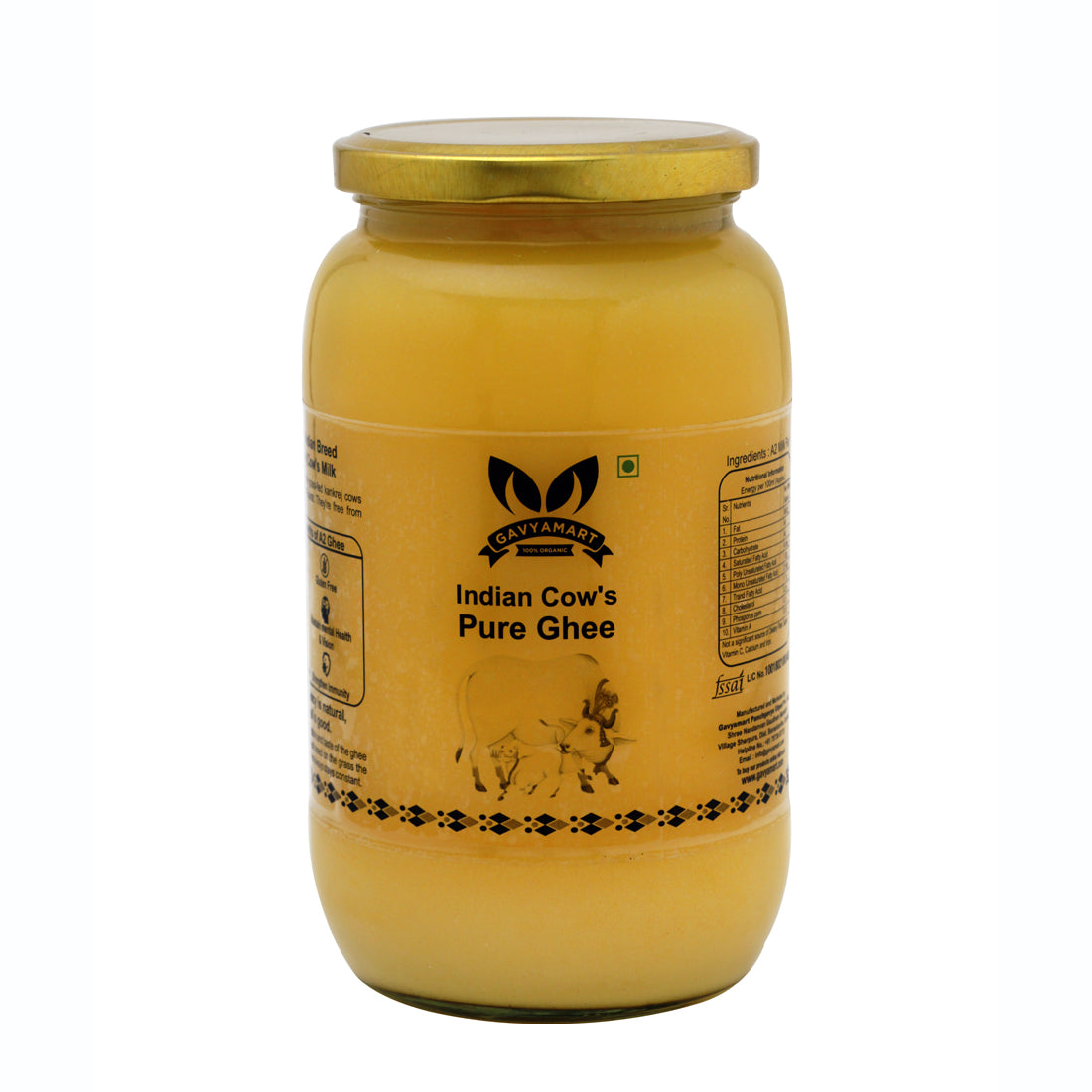 Gavyamart Pure A2 Cow Ghee - 1 Litre - Veeha Foods